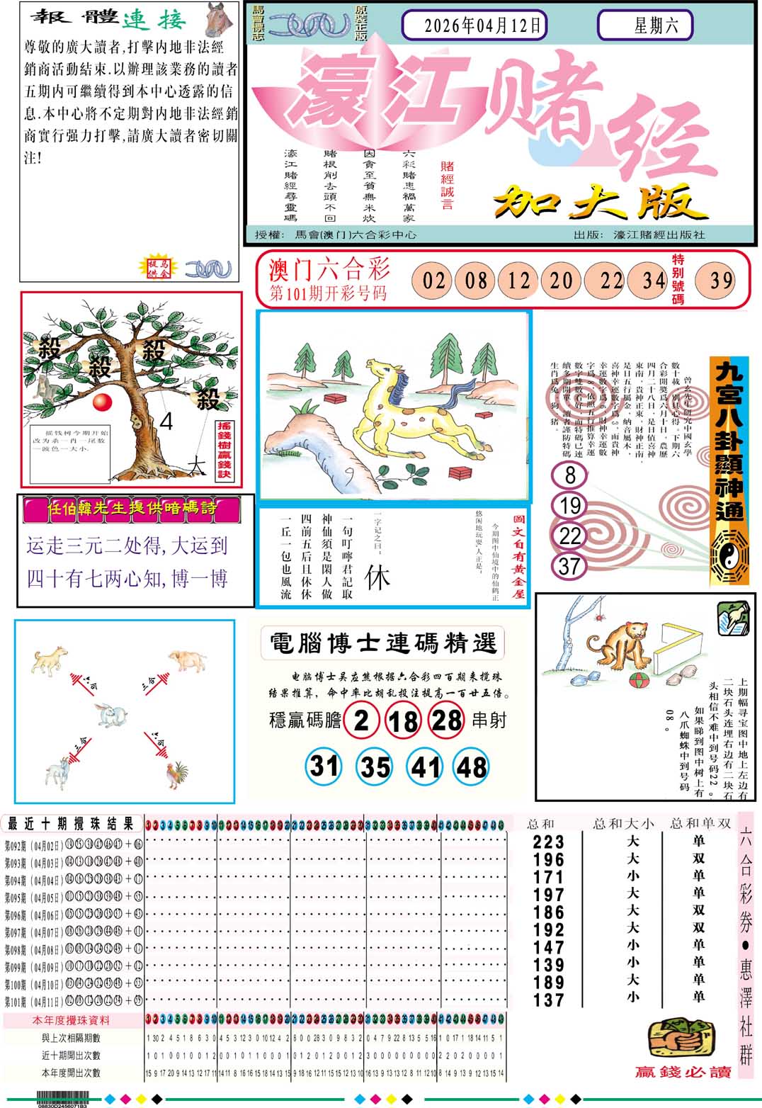 102期濠江赌经A加大版[图]